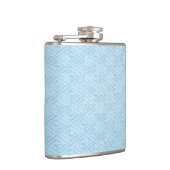 De turkooise Fles van het Patroon van de Diamant Heupfles (Rechts)