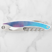 De turkooise Paarse Roze Abstracte Was van de Kurkentrekker (Voorkant)