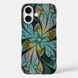 De Turkooise Samenvatting van La Chanteuse Glace iPhone 16 Hoesje