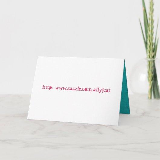 De turkooise Zoete Kaart Als achtergrond van 16 (Achterkant)