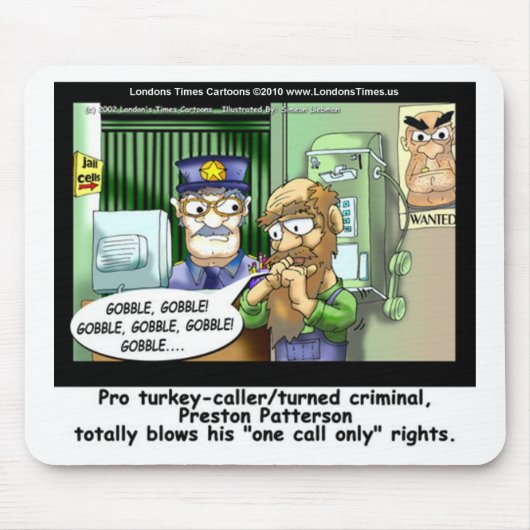 De Turkse gevangenis noemt alleen maar grappige T  Muismat (Voorkant)