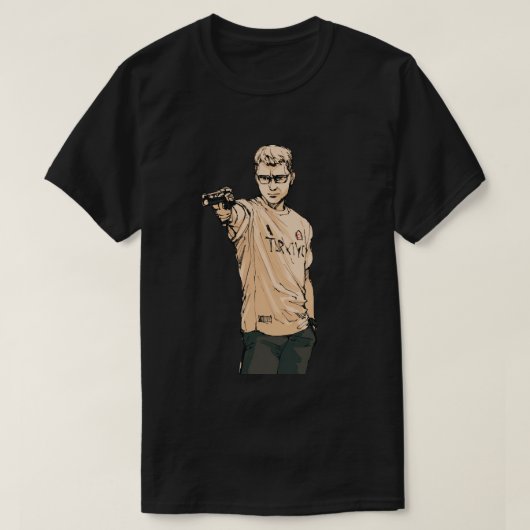 De Turkse Schutter Yusuf Dikec Fan Art T-shirt (Design voorkant)