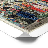 De Turkse sultan herziet zijn Janissaries (engr Poster (Hoek)