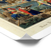 De Turkse troepen tijdens de campagne (graving) Poster (Hoek)