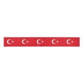 De Turkse vlag & Turkije reizen, vakantie/sport Grosgrain Lint (Voorkant)