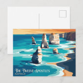 De Twaalf Apostelen Australië Briefkaart (Voorkant / Achterkant)