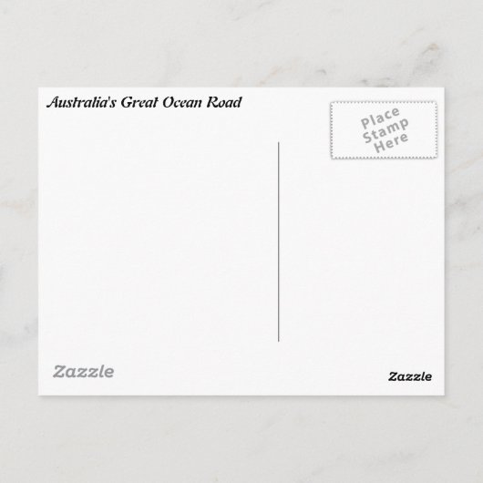 De twaalf apostelen briefkaart (Achterkant)