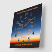 De twaalf apostelen van Jezus Square Wall klok (Hoek)