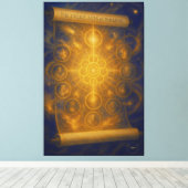 De twaalf assen van de paradox canvas afdruk (Insitu (Houten vloer))