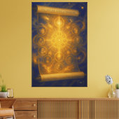 De twaalf assen van de paradox canvas afdruk (Insitu (Woonkamer))