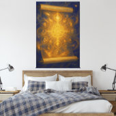 De twaalf assen van de paradox canvas afdruk (Insitu (Slaapkamer))