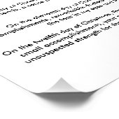 De twaalf dagen bijzondere kerstbehoeften (AVSNR) Poster (Hoek)