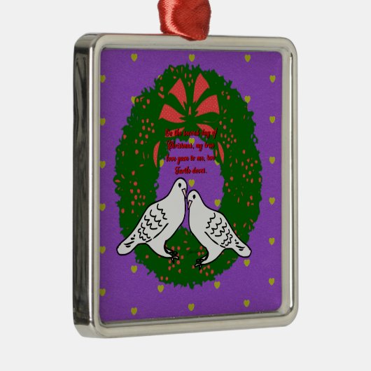 De twaalf dagen kerstvakantie-Collectie: dag twee Metalen Ornament (Rechts)