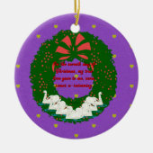 De twaalf dagen kerstvakantie-Collectie: Dag zeven Keramisch Ornament (Voorkant)