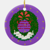 De twaalf dagen kerstvakantie-Collectie: Dag zeven Keramisch Ornament (Achterkant)