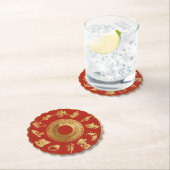 De twaalf dagen van de rode kerst kartonnen onderzetters (Insitu)