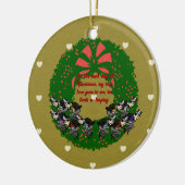 De twaalf dagen van het kerstCollectie: Dag Tien Keramisch Ornament (Links)
