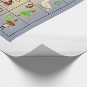 De twaalf dagen van het Poster van de kerstsong Cadeaupapier (Hoek)