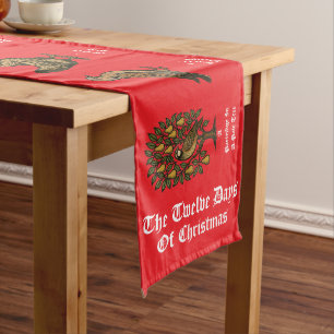 De Twaalf Dagen Van Kerstmis Lange Tafelloper