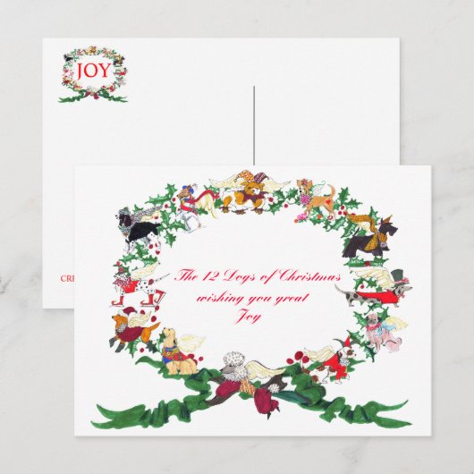 De twaalf honden van het Briefkaart (Voorkant / Achterkant)