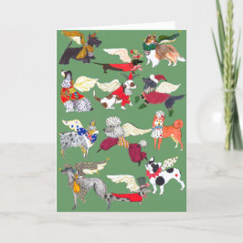 De twaalf Honden van Kerstmis Feestdagen Kaart