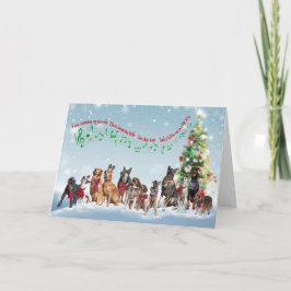 De twaalf honden van Kerstmis Kaart
