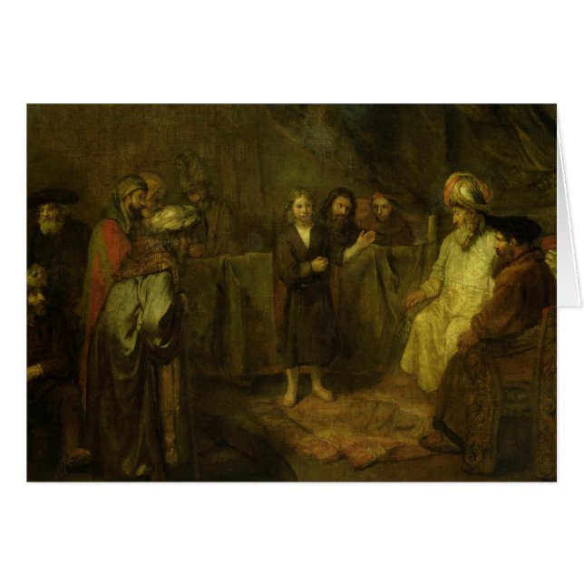 De twaalf jaar oude Jezus voor de voorkant van de (Voorkant Horizontaal)