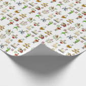 De twaalf kerstdagen cadeaupapier (Hoek)