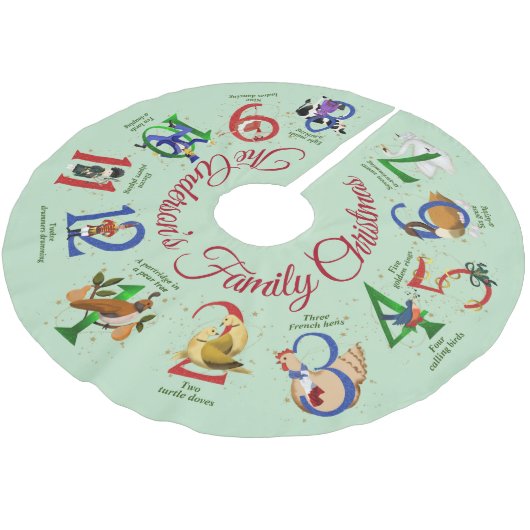 De twaalf kerstdagen kerstboom rok (Gekanteld)