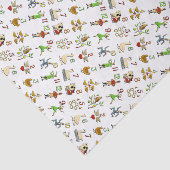De twaalf kerstdagen tissuepapier (Detail)