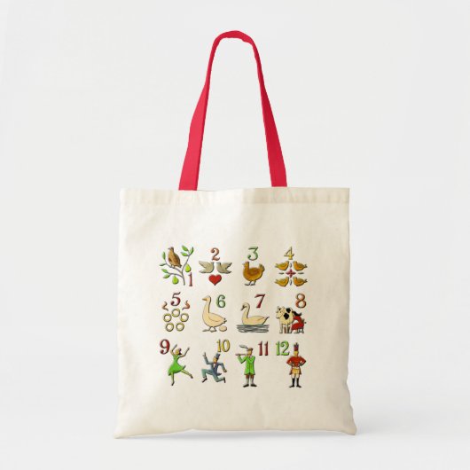 De twaalf kerstdagen tote bag (Voorkant)