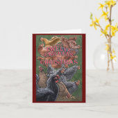 De twaalf kerstkippen kaart (Gele Bloem)