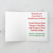 De Twaalf Kerstmis Feestdagen Kaart (Binnen)