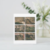 De twaalf maanden van het jaar: januari, februari, briefkaart (Staand voorkant)