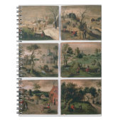 De twaalf maanden van het jaar: januari, februari notitieboek (Voorkant)