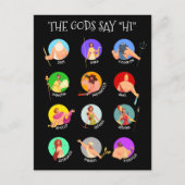 De twaalf Olympische goden van de Griekse mytholog Briefkaart (Voorkant)