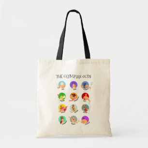 De twaalf Olympische goden van de Griekse mytholog Tote Bag