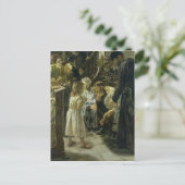 De twaalfjarige Jezus in de tempel, 1879 Briefkaart (Staand voorkant)