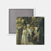 De twaalfjarige Jezus in de tempel, 1879 Magneet (Voorkant / Achterkant)