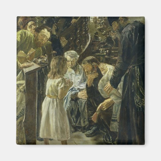 De twaalfjarige Jezus in de tempel, 1879 Magneet (Voorkant)