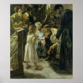 De twaalfjarige Jezus in de tempel, 1879 Poster (Voorkant)