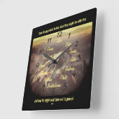 De twaalfmasten van Jezus Square Wall klok (Hoek)