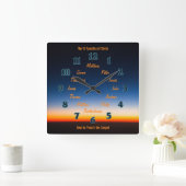 De twaalfmasten van Jezus Square Wall klok (Huis)