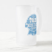 De TWAINS Bier Drinkin. Matglas Bierpul (Voorkant rechts)