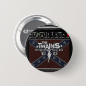 De TWAINS Dixie Amp Button. Ronde Button 5,7 Cm (Voorkant /achterkant)
