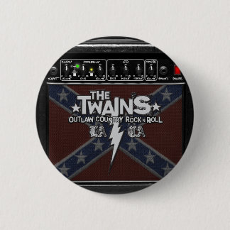 De TWAINS Dixie Amp Button. Ronde Button 5,7 Cm