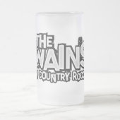 De Twains Logo Frosted Mok! Matglas Bierpul (Center)