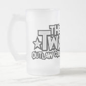 De Twains Logo Frosted Mok! Matglas Bierpul (Links)