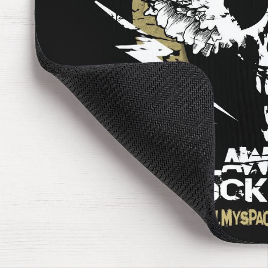 De TWAINS Skull n' Hoefijzer Mousepad Muismat (Hoek)