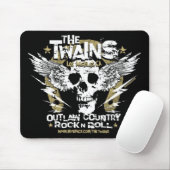 De TWAINS Skull n' Hoefijzer Mousepad Muismat (Met muis)